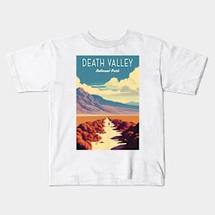 Death Valley National Park Vintage Travel  Poster Kids T-Shirt